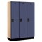 Salsbury Industries 1 Tier Designer Locker, 54"Wx76"Hx18"D, 3 Door, Blue 18-21368BLU - alternate 1